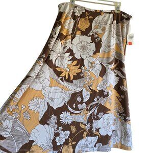 Pendleton Skirt 10 Autumn Boho Gypsy Festival Flowy Neutral Vintage Deadstock